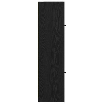 Highboard Black Oak 35 x 37 x 142 cm Engineered Wood