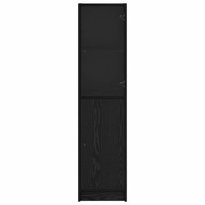 Highboard Black Oak 35 x 37 x 142 cm Engineered Wood