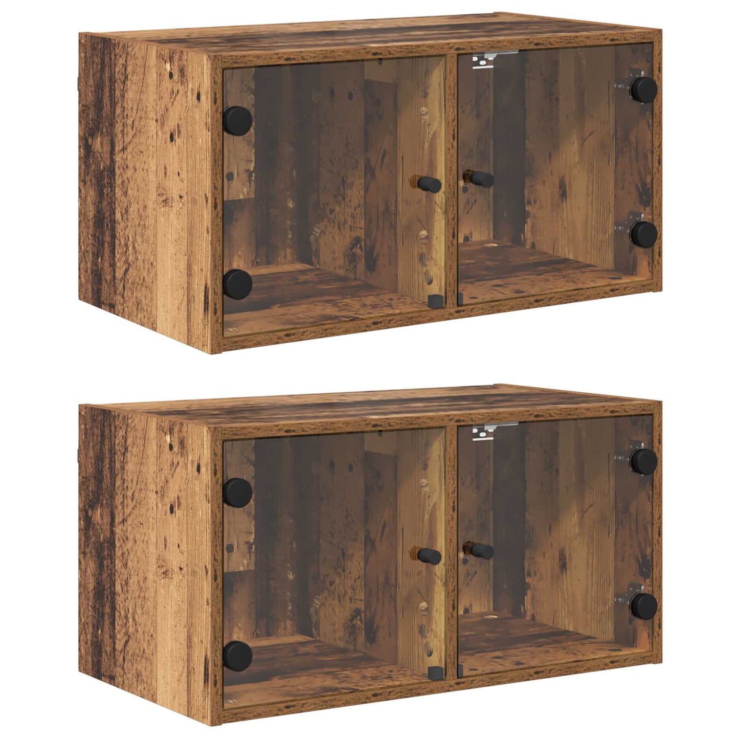 Wall Cabinets 2 pcs Old Wood 68 x 37 x 35 cm Engineered Wood