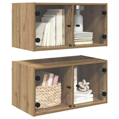 Wall Cabinets 2 pcs Artisan Oak 68 x 37 x 35 cm Engineered Wood