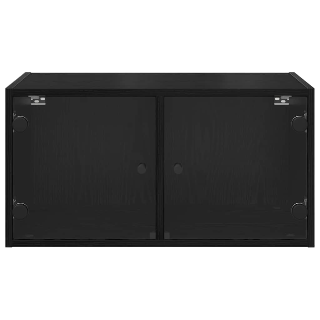 Wall Cabinets 2 pcs Black Oak 68 x 37 x 35 cm Engineered Wood