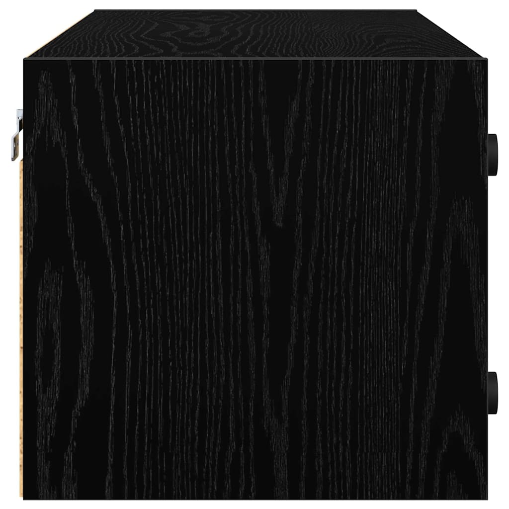 Wall Cabinet Black Oak 102 x 37 x 35 cm Engineered Wood