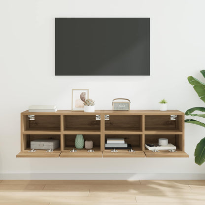 TV Wall Cabinets Wall-mounted 2 pcs Artisan Oak 60 x 30 x 30 cm