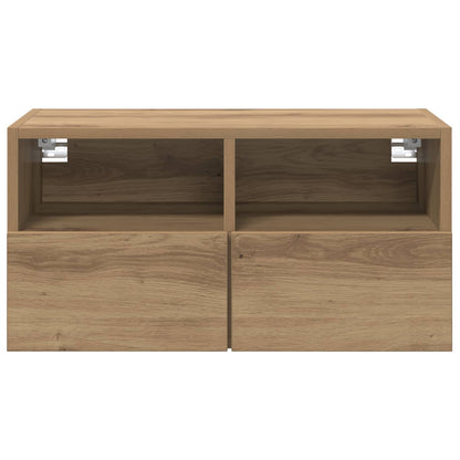 TV Wall Cabinets Wall-mounted 2 pcs Artisan Oak 60 x 30 x 30 cm