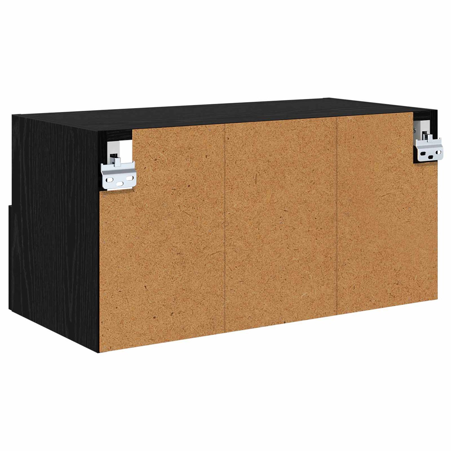 TV Wall Cabinet 60 x 30 x 30 cm Black Oak Engineered Wood