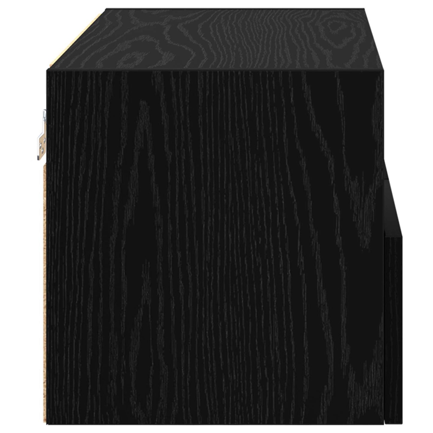 TV Wall Cabinet 60 x 30 x 30 cm Black Oak Engineered Wood