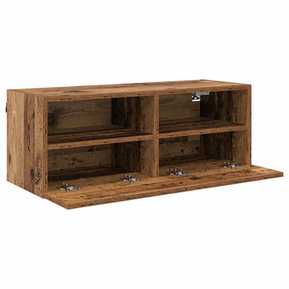 TV Wall Cabinets 2 pcs Old Wood 80 x 30 x 30 cm Engineered Wood