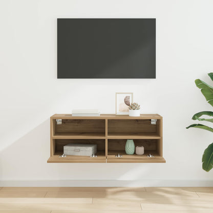 TV Wall Cabinet 80 x 30 x 30 cm Artisan Oak Engineered Wood