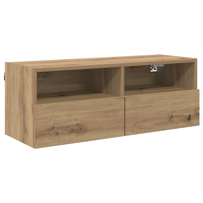 TV Wall Cabinet 80 x 30 x 30 cm Artisan Oak Engineered Wood