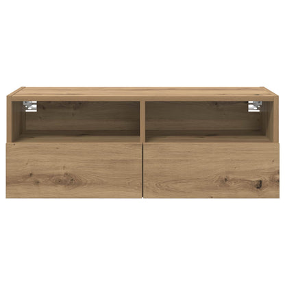 TV Wall Cabinet 80 x 30 x 30 cm Artisan Oak Engineered Wood