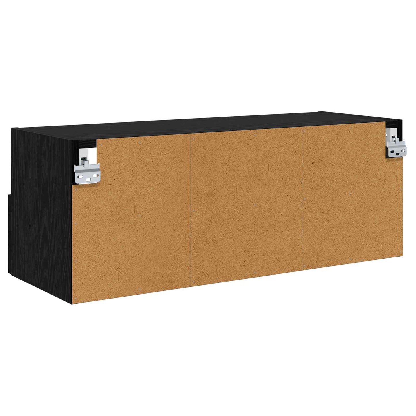 TV Wall Cabinet 80 x 30 x 30 cm Black Oak Engineered Wood