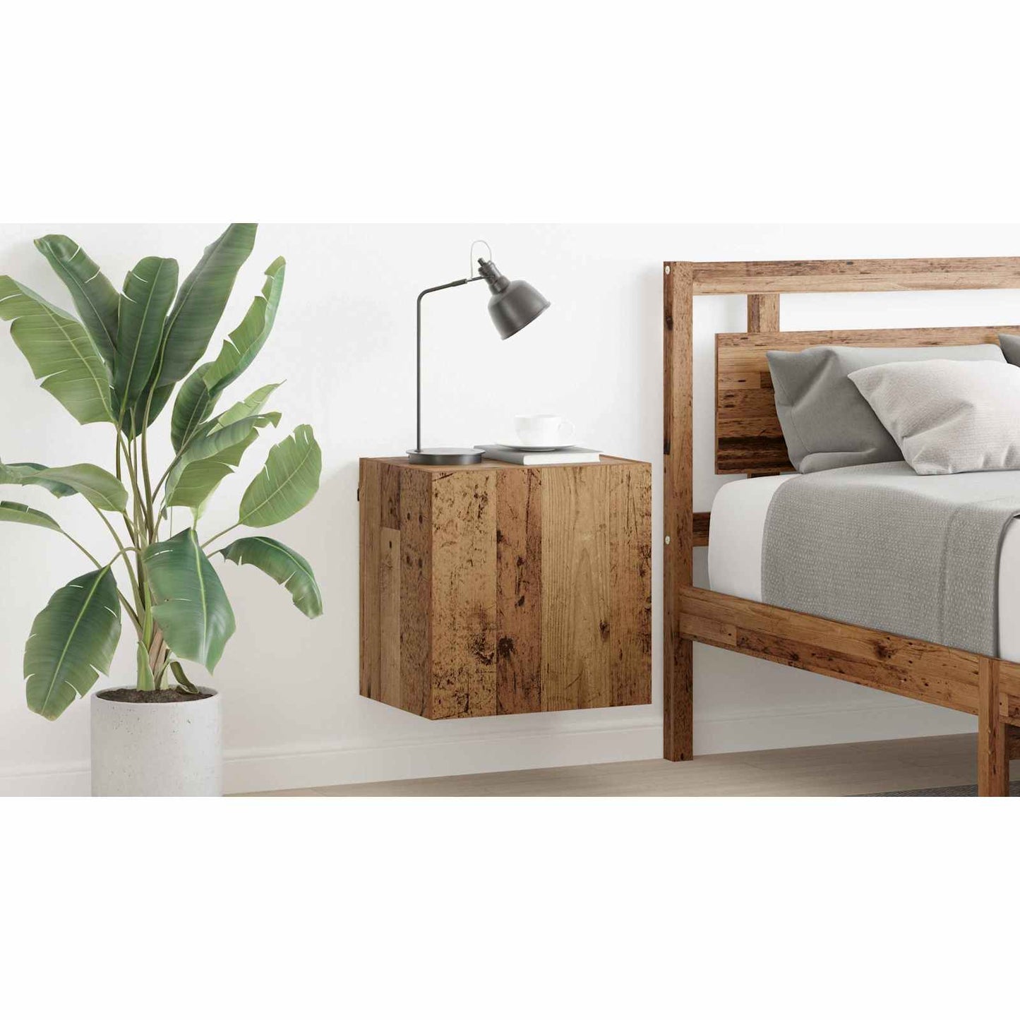 TV Wall Cabinet Old Wood 40.5x30x40cm Engineered Wood