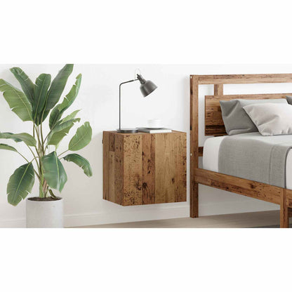 TV Wall Cabinet Old Wood 40.5x30x40cm Engineered Wood