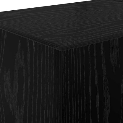 TV Wall Cabinet Black Oak 40.5x30x40cm Engineered Wood