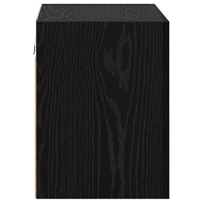 TV Wall Cabinet Black Oak 40.5x30x40cm Engineered Wood