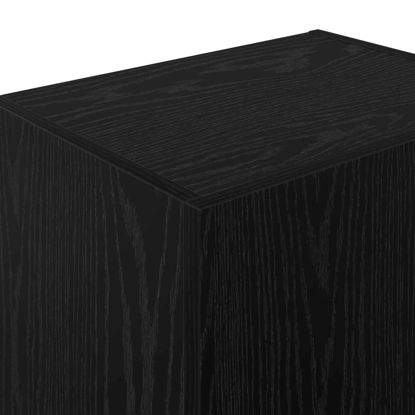 TV Wall Cabinet Black Oak 40.5 x 30 x 102 cm Engineered Wood