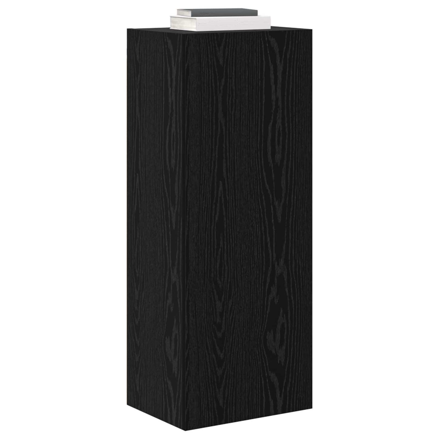 TV Wall Cabinet Black Oak 40.5 x 30 x 102 cm Engineered Wood