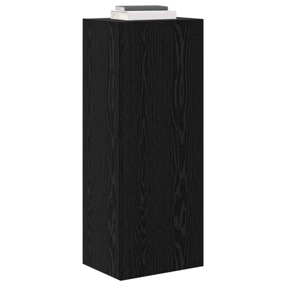 TV Wall Cabinet Black Oak 40.5 x 30 x 102 cm Engineered Wood