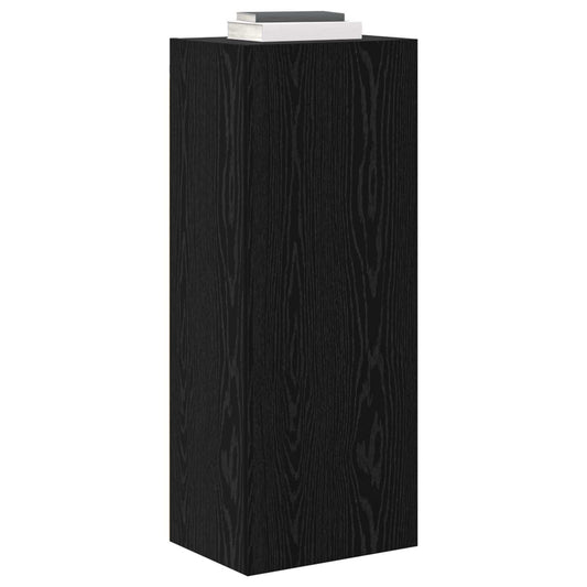 TV Wall Cabinet Black Oak 40.5 x 30 x 102 cm Engineered Wood
