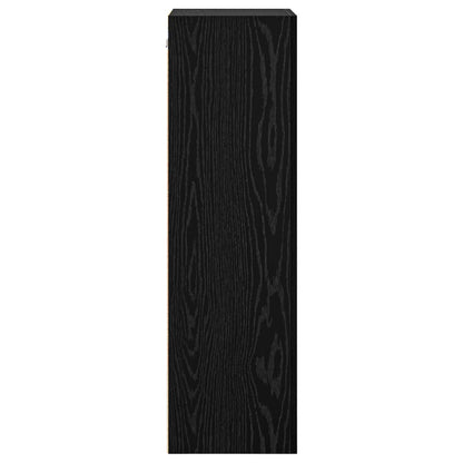 TV Wall Cabinet Black Oak 40.5 x 30 x 102 cm Engineered Wood