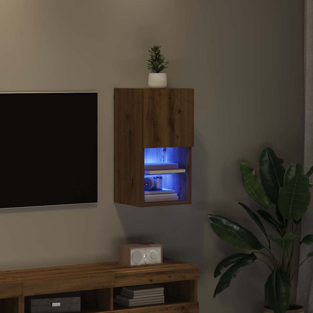 Wall-mounted TV Cabinet Artisan Oak 30.5 x 30 x 60 cm