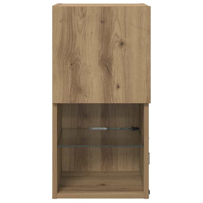 Wall-mounted TV Cabinets 2 pcs Artisan Oak 30.5 x 30 x 60 cm