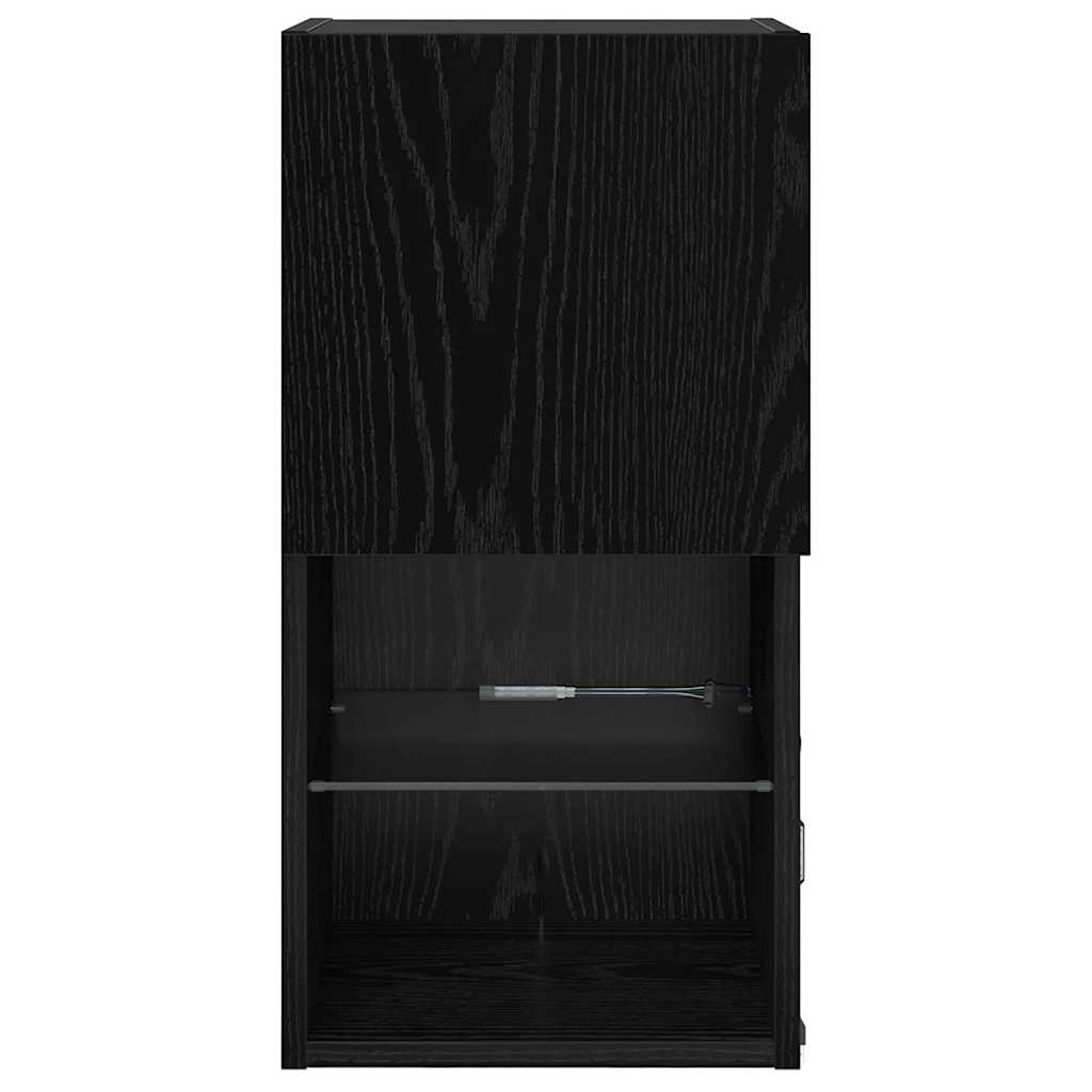 Wall-mounted TV Cabinets 2 pcs Black Oak 30.5 x 30 x 60 cm
