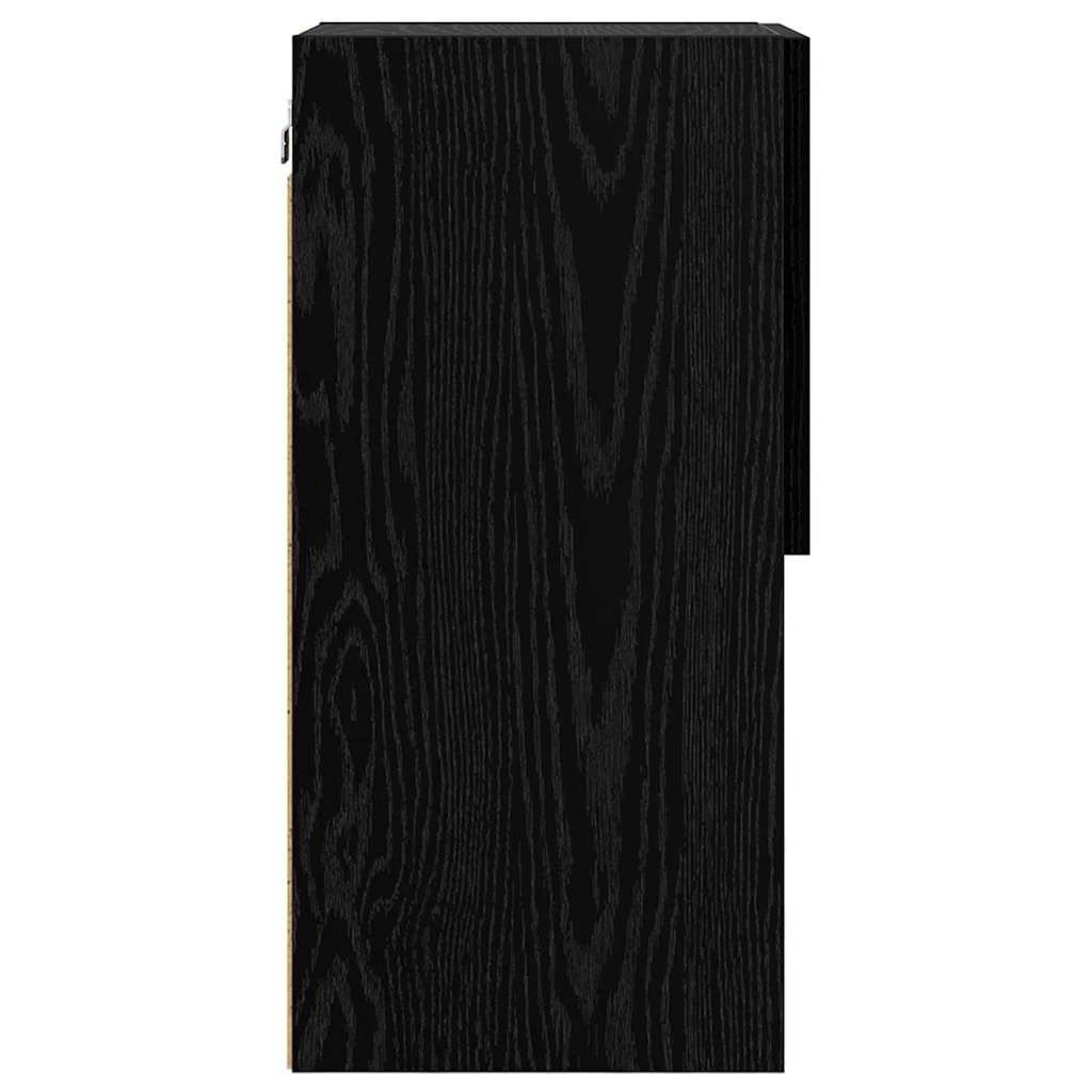 Wall-mounted TV Cabinets 2 pcs Black Oak 30.5 x 30 x 60 cm