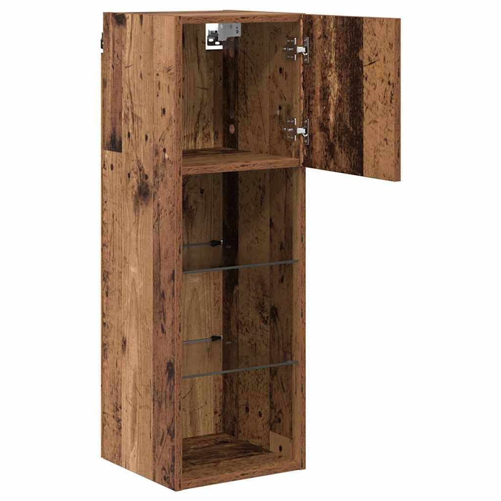 Wall-mounted TV Cabinets 2 pcs Old Wood 30.5 x 30 x 90 cm