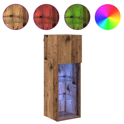 Wall-mounted TV Cabinets 2 pcs Old Wood 30.5 x 30 x 90 cm