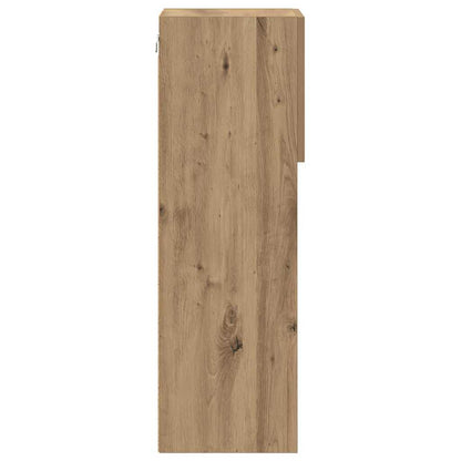 Wall-mounted TV Cabinet with LED Artisan Oak 30.5 x 30 x 90 cm
