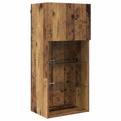 Wall-mounted TV Cabinets 2 pcs Old Wood 40.5 x 30 x 90 cm