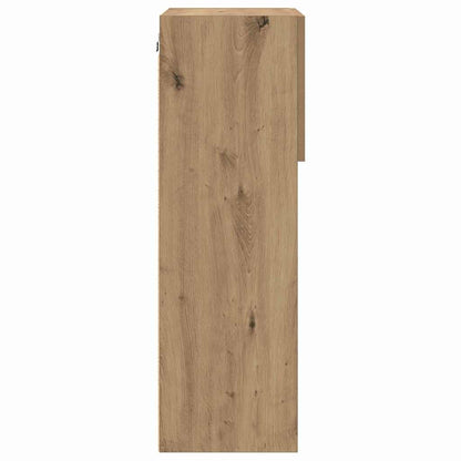 Wall-mounted TV Cabinet with LED Artisan Oak 40.5 x 30 x 90 cm