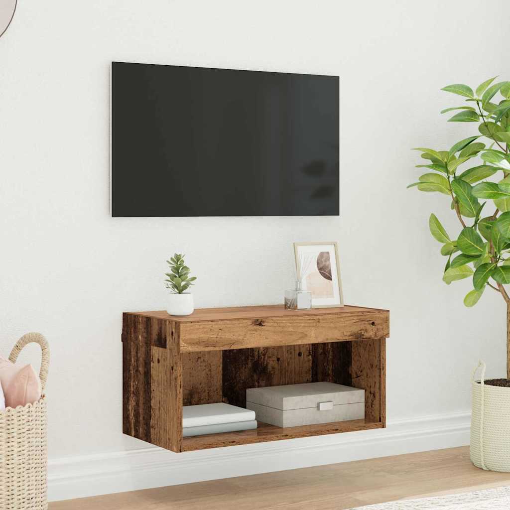 TV Cabinet Set Old Wood 60 x 30 x 30 cm Engineered Wood