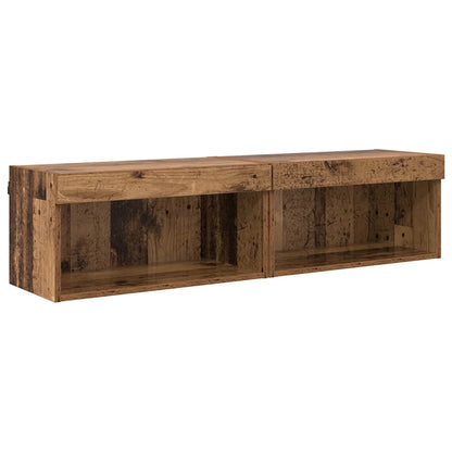 TV Cabinet Set 2 pcs Old Wood 60 x 30 x 30 cm Engineered Wood