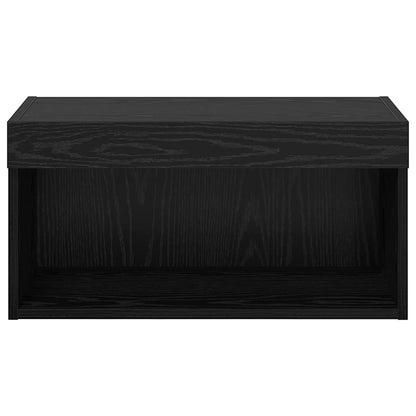 TV Cabinet Set Black Oak 60 x 30 x 30 cm Engineered Wood