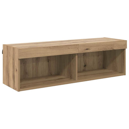 TV Wall Cabinet Artisan Oak 100 x 30 x 30 cm Engineered Wood