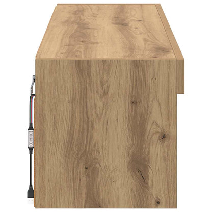 TV Wall Cabinet Artisan Oak 100 x 30 x 30 cm Engineered Wood