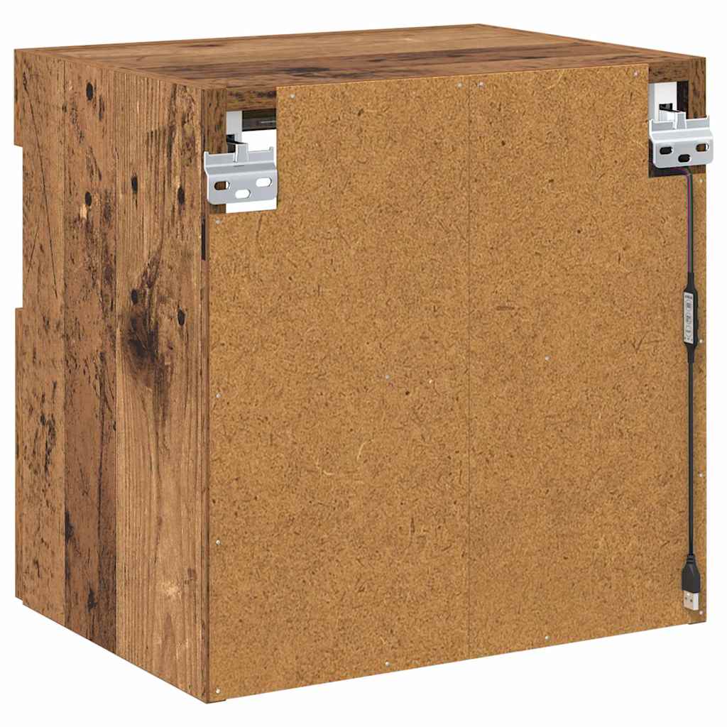 TV Wall Cabinet Old Wood 40 x 30 x 40 cm Engineered Wood