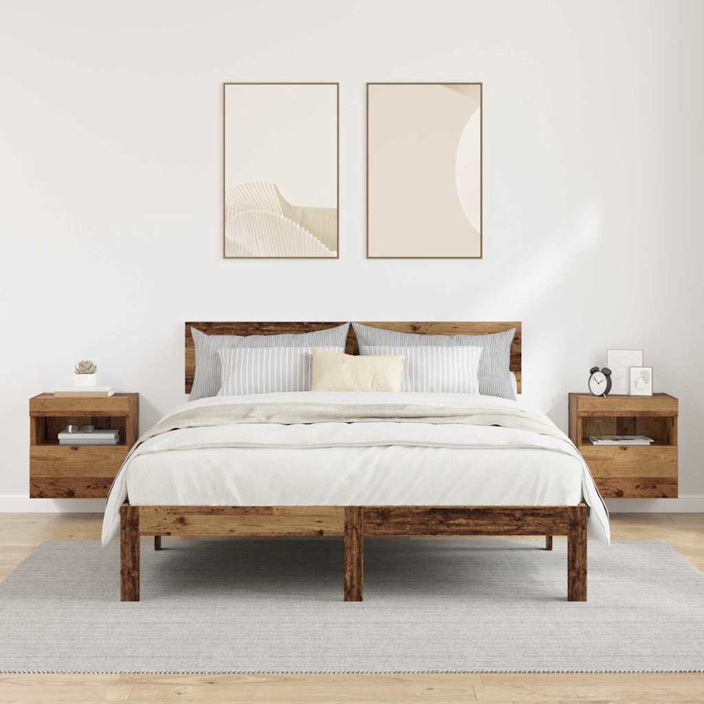 TV Wall Cabinets 2 pcs Old Wood 40 x 30 x 40 cm Engineered Wood