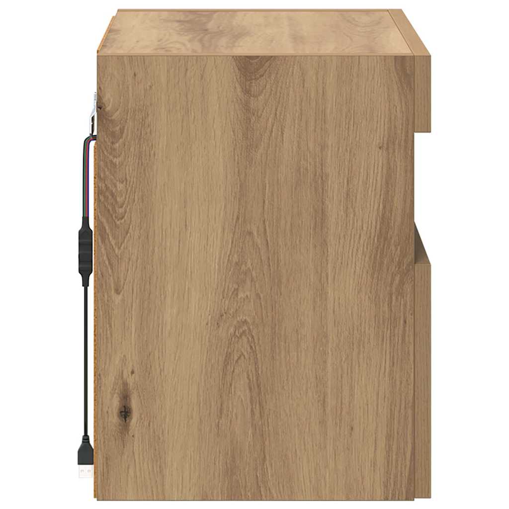 TV Wall Cabinet Artisan Oak 40 x 30 x 40 cm Engineered Wood