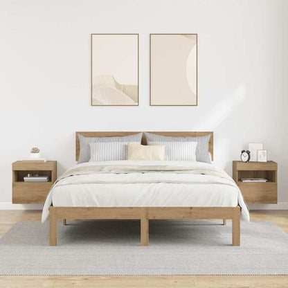 TV Wall Cabinets with LED 2 pcs Artisan Oak 40 x 30 x 40 cm