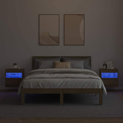 TV Wall Cabinets with LED 2 pcs Artisan Oak 40 x 30 x 40 cm