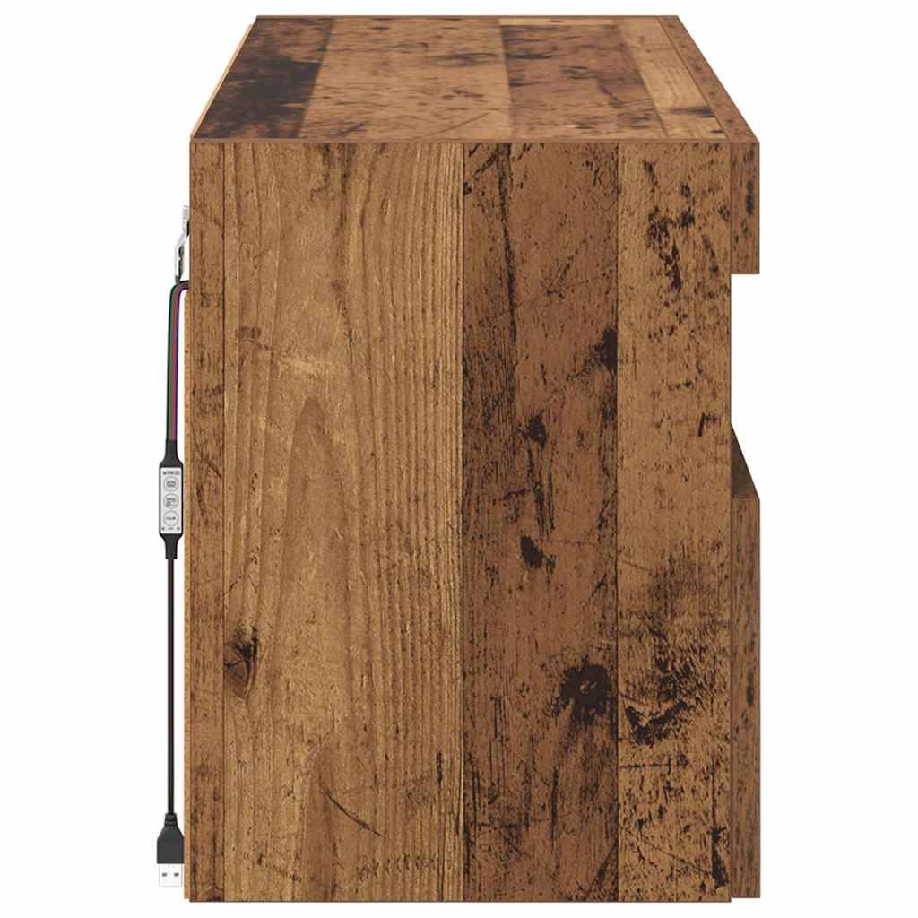 TV Wall Cabinet Old Wood 80 x 30 x 40 cm Engineered Wood