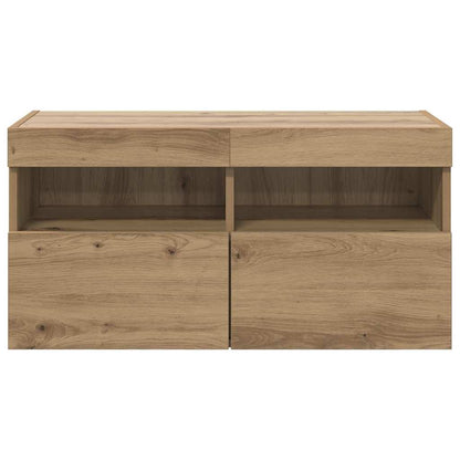 TV Wall Cabinet Artisan Oak 80 x 30 x 40 cm Engineered Wood