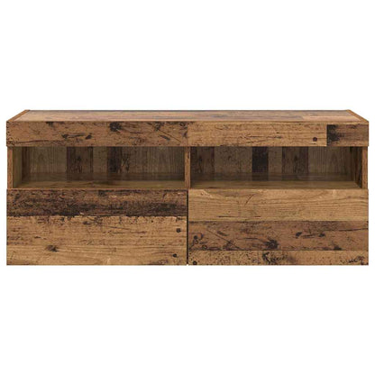 TV Wall Cabinet Old Wood 100 x 30 x 40 cm Engineered Wood
