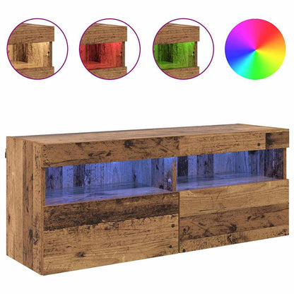 TV Wall Cabinet Old Wood 100 x 30 x 40 cm Engineered Wood