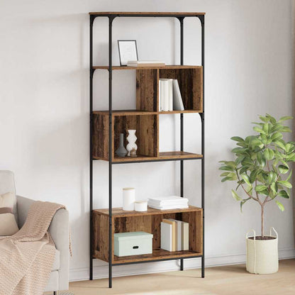 Bookcase Old Wood 76 x 33 x 188.5 cm Engineered Wood