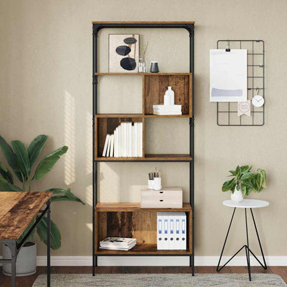 Bookcase Old Wood 76 x 33 x 188.5 cm Engineered Wood