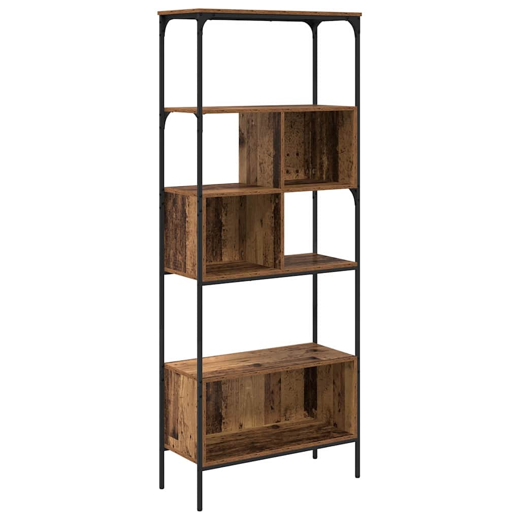 Bookcase Old Wood 76 x 33 x 188.5 cm Engineered Wood